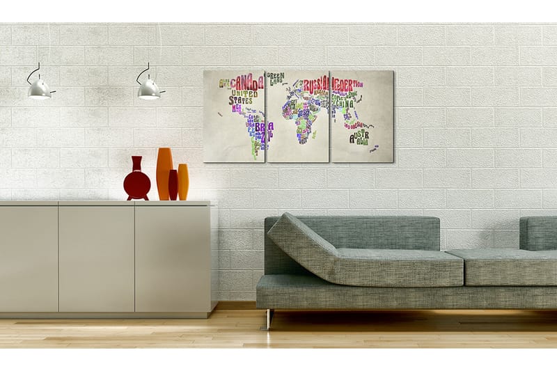 Tavla Geografi Lektion 120x60 - Artgeist sp. z o. o. - Inredning & dekor - Tavlor & konst - Canvastavla