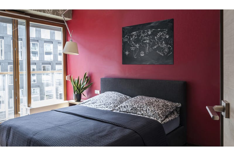 Tavla Geografi lektion (franska) 120x80 - Artgeist sp. z o. o. - Inredning & dekor - Tavlor & konst - Canvastavla