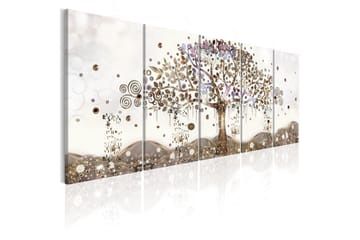 Tavla Geometric Tree 225X90 Flerfärgad|Vit