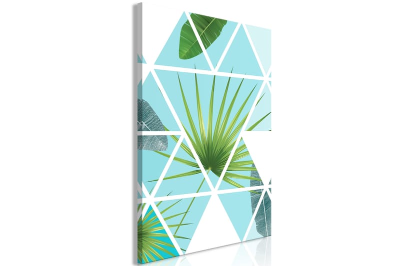 Tavla Geometric Palm (1 Part) Vertical 60x90 - Artgeist sp. z o. o. - Inredning & dekor - Tavlor & konst - Canvastavla