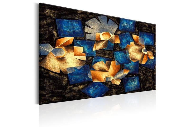 TAVLA Geometrical Flowers 120x80 - Artgeist sp. z o. o. - Inredning & dekor - Tavlor & konst - Canvastavla