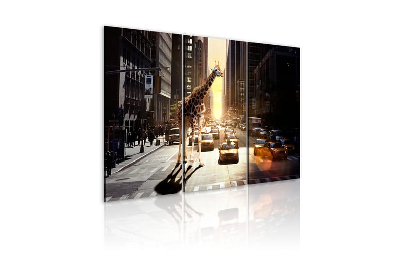Tavla Giraff Den Stora Staden 120x80, Artgeist sp. z o. o.