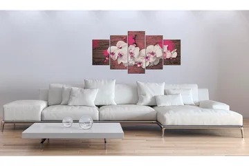Tavla Glädje Och Orkidé 200x100 - Artgeist sp. z o. o. - Inredning & dekor - Tavlor & konst - Canvastavla