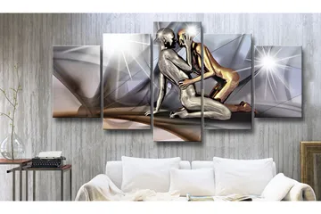 Tavla Gold couple 200x100 - Artgeist sp. z o. o. - Inredning & dekor - Tavlor & konst - Canvastavla