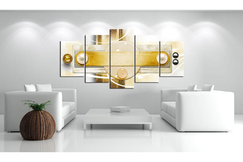 Tavla Gold Frigidity 200x100 - Artgeist sp. z o. o. - Inredning & dekor - Tavlor & konst - Canvastavla