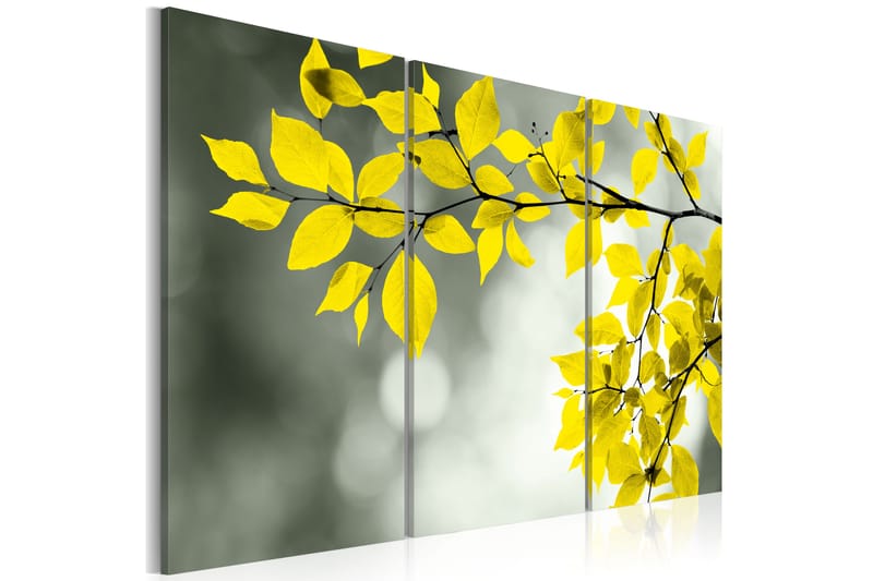 Tavla Gold Sprig 120X80 Gul - Artgeist sp. z o. o. - Inredning & dekor - Tavlor & konst - Canvastavla