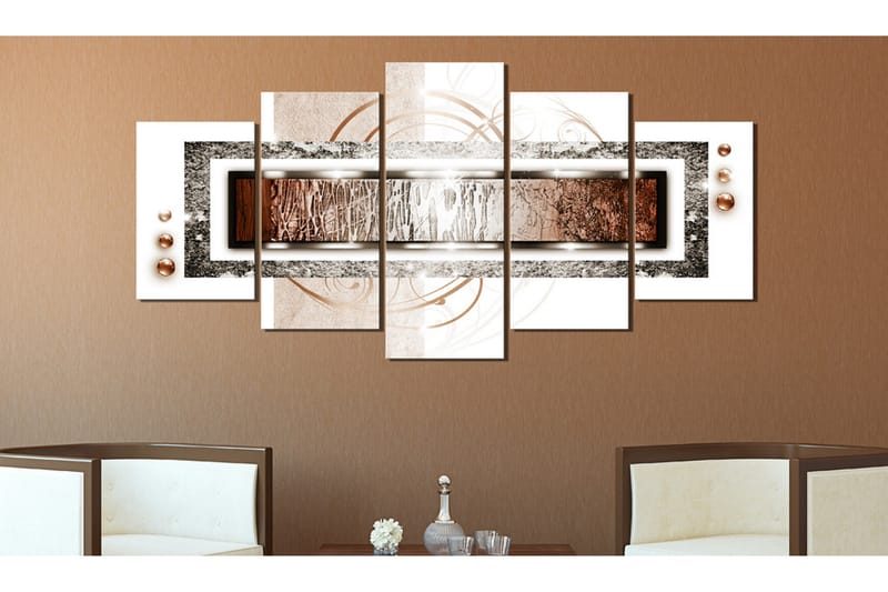 Tavla Golden Blizzard 200X100 Grå|Vit - Artgeist sp. z o. o. - Inredning & dekor - Tavlor & konst - Canvastavla