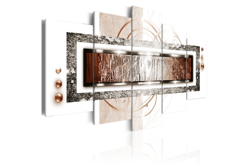 Tavla Golden Blizzard 200X100 Grå|Vit, Artgeist sp. z o. o.