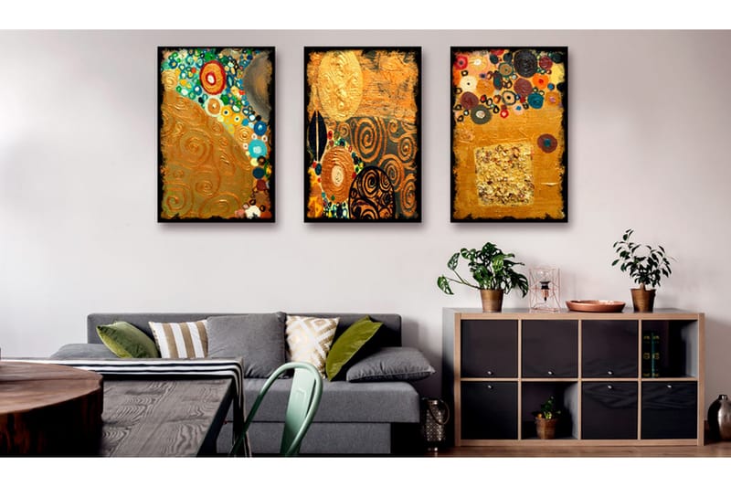 Tavla Golden Imagination 120X60 Flerfärgad - Artgeist sp. z o. o. - Inredning & dekor - Tavlor & konst - Canvastavla