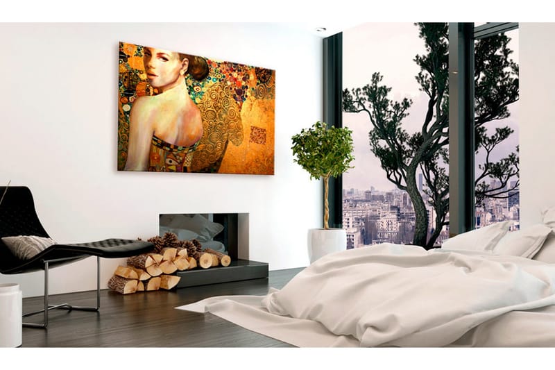 TAVLA Golden Lady 120x80, Artgeist sp. z o. o.