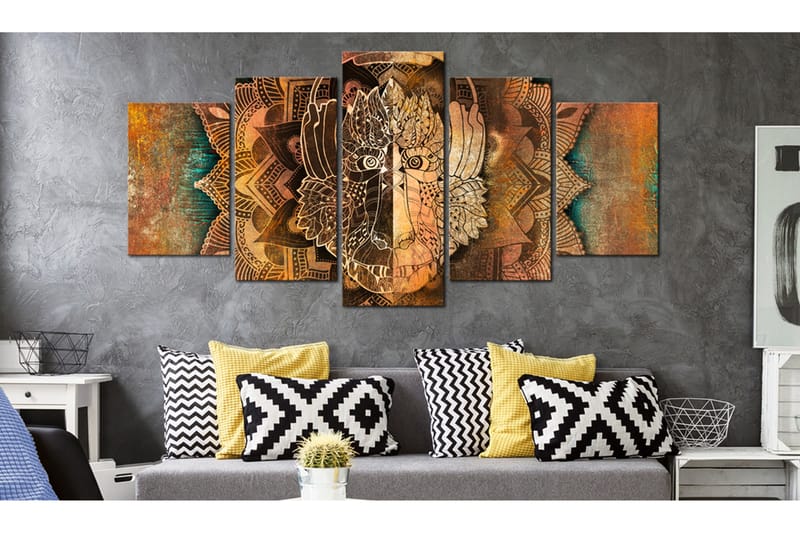 Tavla Golden Monkey 100X50 Brun|Flerfärgad - Artgeist sp. z o. o. - Inredning & dekor - Tavlor & konst - Canvastavla