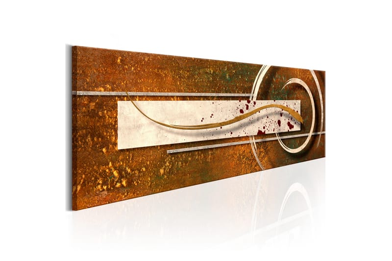 Tavla Golden Note 150X50 Brun|Vit - Artgeist sp. z o. o. - Inredning & dekor - Tavlor & konst - Canvastavla