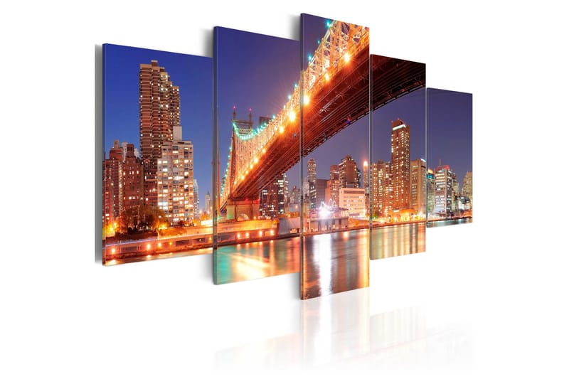 Tavla Golden Reflections Nyc 200x100, Artgeist sp. z o. o.