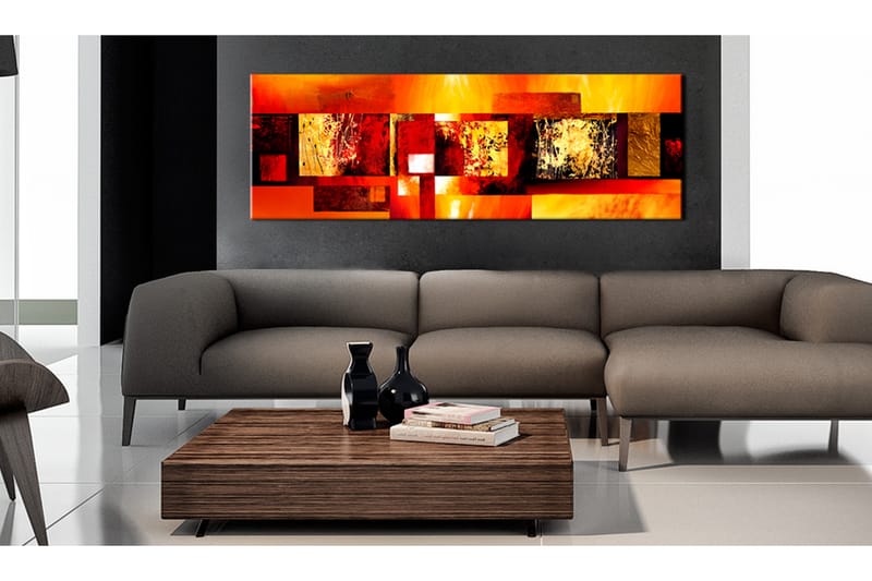 Tavla Golden Spell 150X50 Orange|Flerfärgad - Artgeist sp. z o. o. - Inredning & dekor - Tavlor & konst - Canvastavla