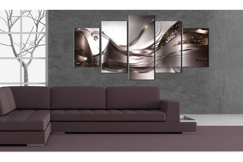 Tavla Golden Storm 100x50 - Artgeist sp. z o. o. - Inredning & dekor - Tavlor & konst - Canvastavla
