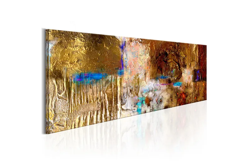 Tavla Golden Structure 135X45 Flerfärgad, Artgeist sp. z o. o.