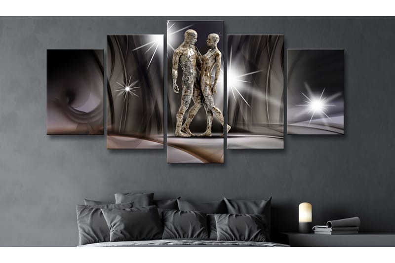 Tavla Golden Touch 100X50 Vit - Artgeist sp. z o. o. - Inredning & dekor - Tavlor & konst - Canvastavla