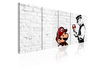 Tavla Graffiti On Brick 200X80 Vit
