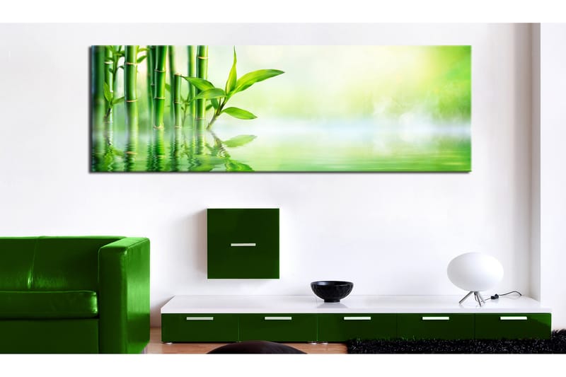 Tavla Green Bamboo 135x45 - Artgeist sp. z o. o. - Inredning & dekor - Tavlor & konst - Canvastavla