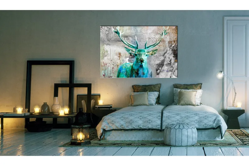Tavla Green Deer 120x80, Artgeist sp. z o. o.