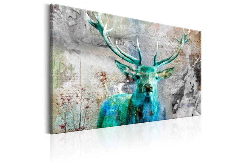 Tavla Green Deer 90x60 - Artgeist sp. z o. o. - Inredning & dekor - Tavlor & konst - Canvastavla