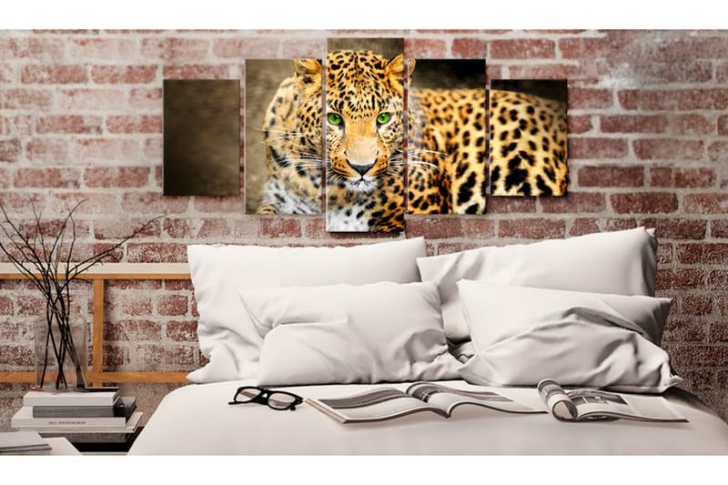 Tavla Green-Eyed 100X50 Flerfärgad - Artgeist sp. z o. o. - Inredning & dekor - Tavlor & konst - Canvastavla