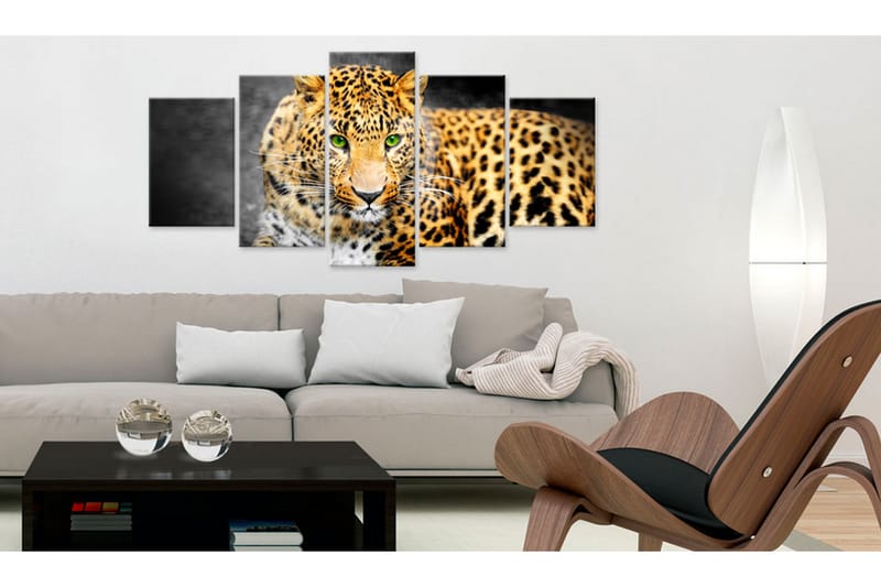 Tavla Green-Eyed Leopard 100X50 Flerfärgad - Artgeist sp. z o. o. - Inredning & dekor - Tavlor & konst - Canvastavla