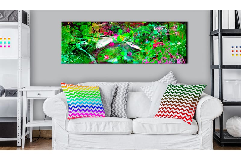 Tavla Green Fantasy 150X50 Grön|Flerfärgad Abstrakt - Artgeist sp. z o. o. - Inredning & dekor - Tavlor & konst - Canvastavla