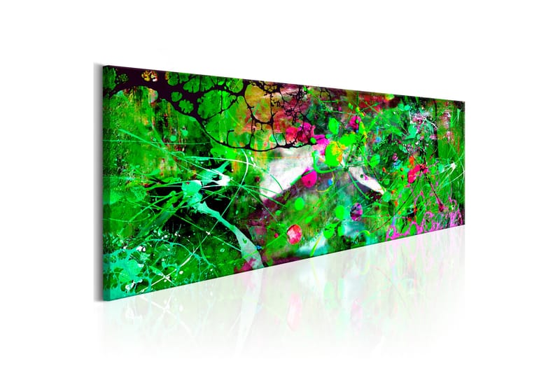 Tavla Green Fantasy 150X50 Grön|Flerfärgad Abstrakt - Artgeist sp. z o. o. - Inredning & dekor - Tavlor & konst - Canvastavla