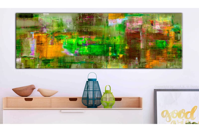 Tavla Green Land 120X40 Flerfärgad - Artgeist sp. z o. o. - Inredning & dekor - Tavlor & konst - Canvastavla