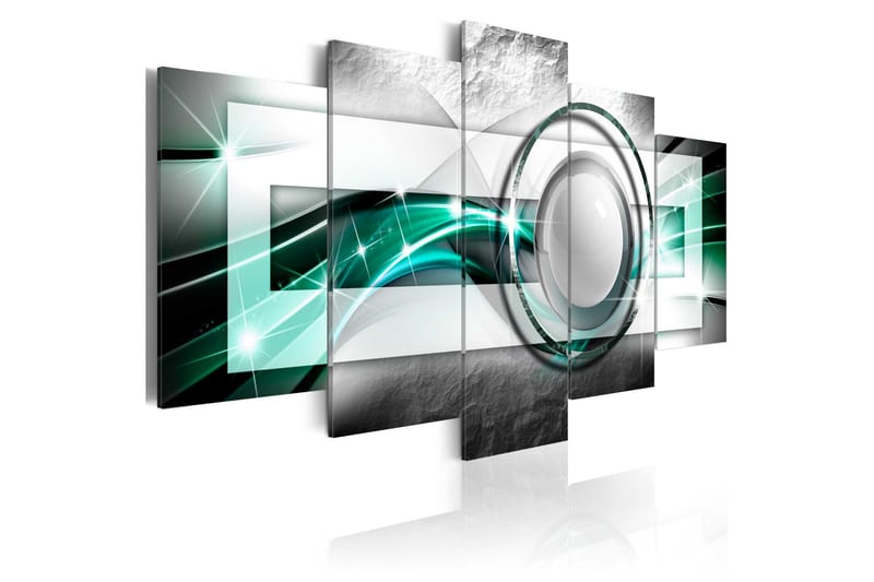 Tavla Green Look 200X100 Grå|Vit, Artgeist sp. z o. o.