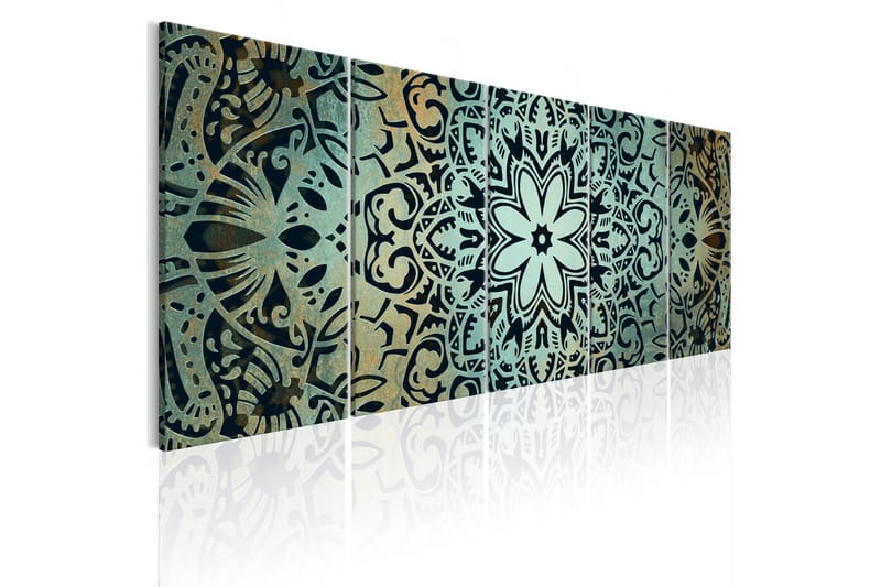 Tavla Green Mandala 225X90 Blå - Artgeist sp. z o. o. - Inredning & dekor - Tavlor & konst - Canvastavla