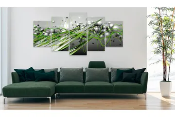 Tavla Green Rhythm 100x50 - Artgeist sp. z o. o. - Inredning & dekor - Tavlor & konst - Canvastavla