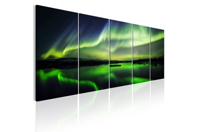 Tavla Green Sky 200X80 Grön|Flerfärgad|Vit - Artgeist sp. z o. o. - Inredning & dekor - Tavlor & konst - Canvastavla