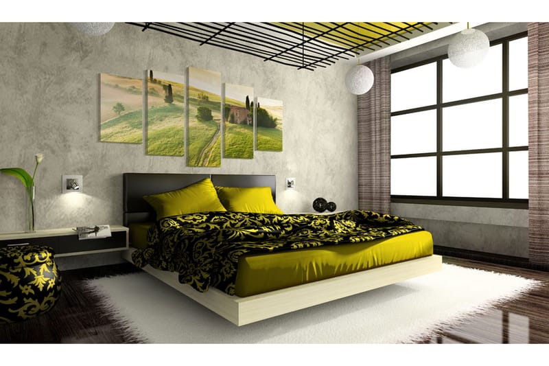 Tavla Green Tuscany 200X100 Grön|Vit - Artgeist sp. z o. o. - Inredning & dekor - Tavlor & konst - Canvastavla