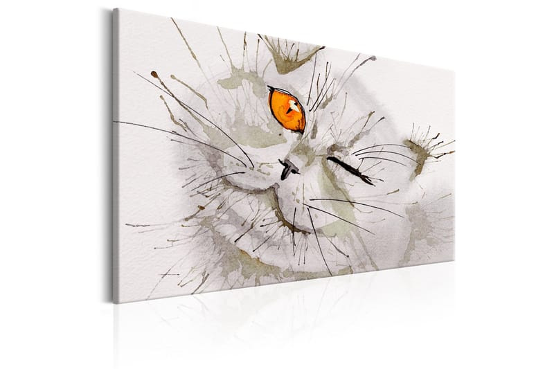 Tavla Grey Cat 90x60 - Artgeist sp. z o. o. - Inredning & dekor - Tavlor & konst - Canvastavla