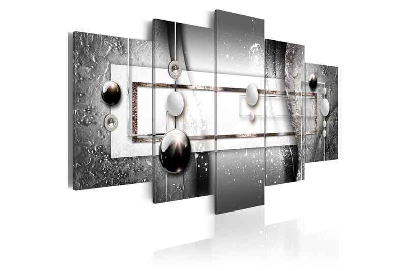 Tavla Grey Symmetry 100X50 Grå|Vit - Artgeist sp. z o. o. - Inredning & dekor - Tavlor & konst - Canvastavla