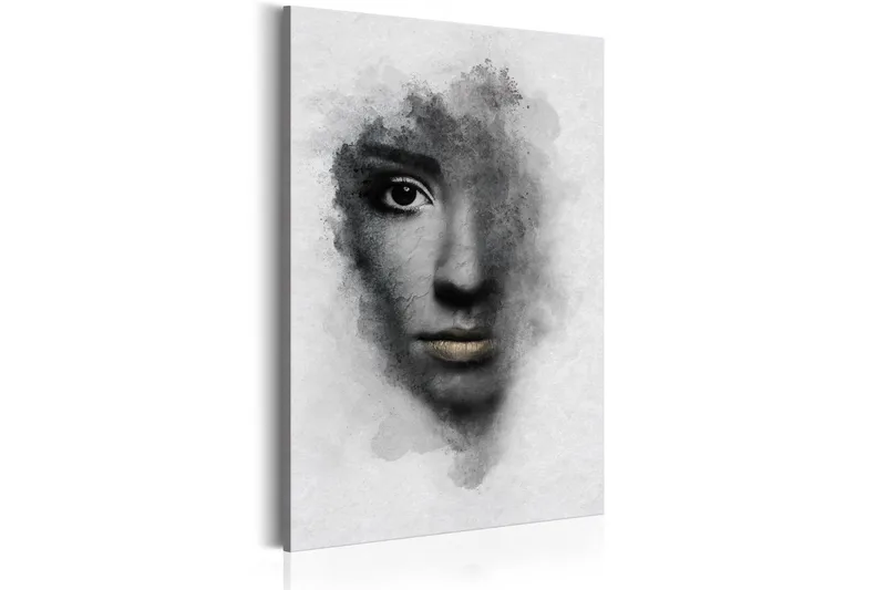 Tavla Grey Portrait 40X60 Grå|Vit, Artgeist sp. z o. o.