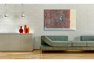Tavla Grounded Banksy 60x40 - Artgeist sp. z o. o. - Inredning & dekor - Tavlor & konst - Canvastavla