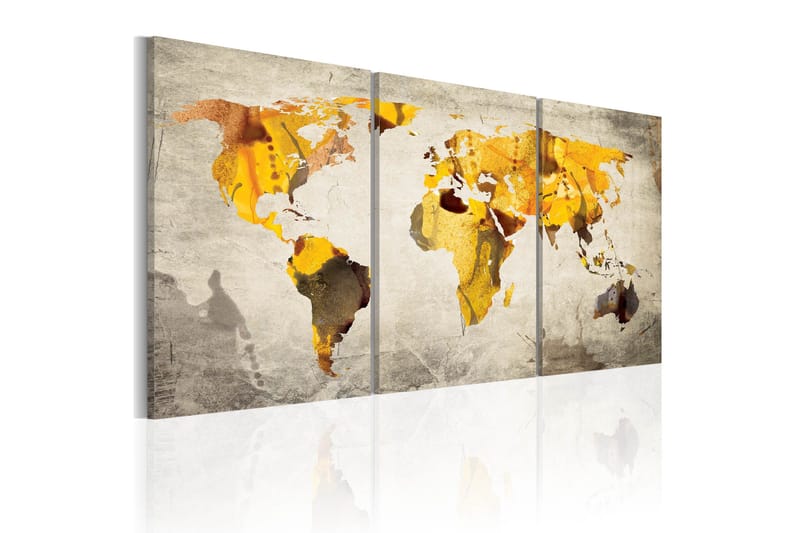 Tavla Gula Kontinenter 120x60, Artgeist sp. z o. o.