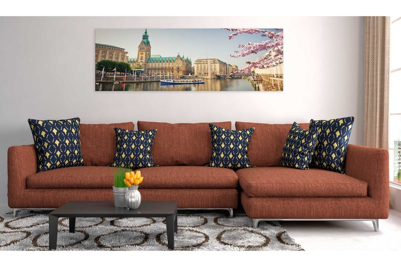 TAVLA Hamburg Town Hall 150x50 - Artgeist sp. z o. o. - Inredning & dekor - Tavlor & konst - Canvastavla