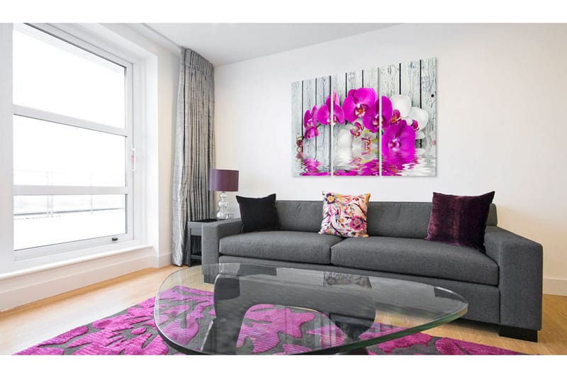 Tavla Harmony Orchid Triptych 120x80 - Artgeist sp. z o. o. - Inredning & dekor - Tavlor & konst - Canvastavla