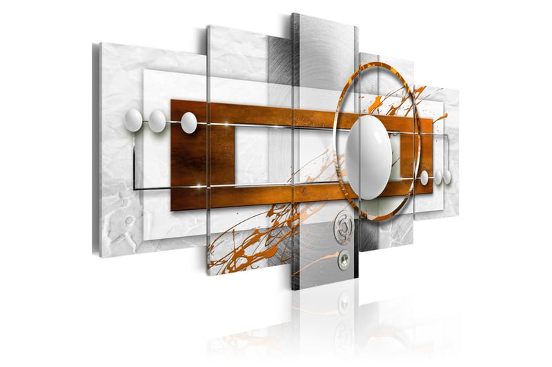 Tavla Hazel Energy 200X100 Brun|Vit, Artgeist sp. z o. o.