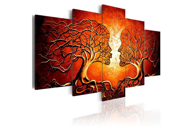 Tavla Heat Of Love 100X50 Orange, Artgeist sp. z o. o.