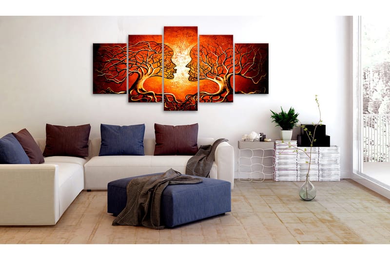 Tavla Heat Of Love 100X50 Orange - Artgeist sp. z o. o. - Inredning & dekor - Tavlor & konst - Canvastavla