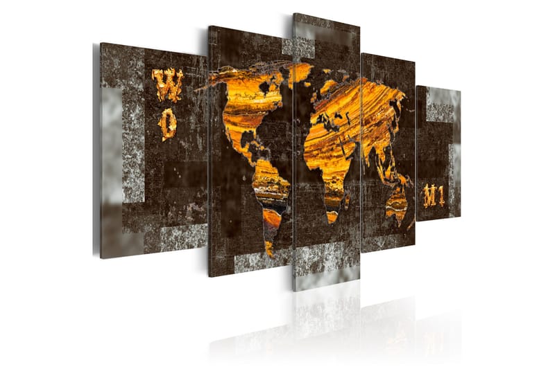 Tavla Hidden Treasure World Map 100x50, Artgeist sp. z o. o.
