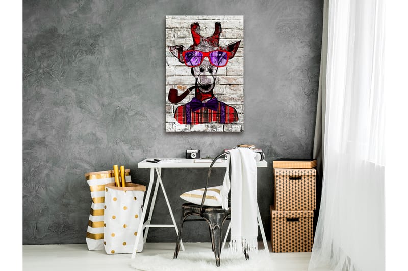 TAVLA Hipster Giraffe (1 Part) Vertical 60x90, Artgeist sp. z o. o.