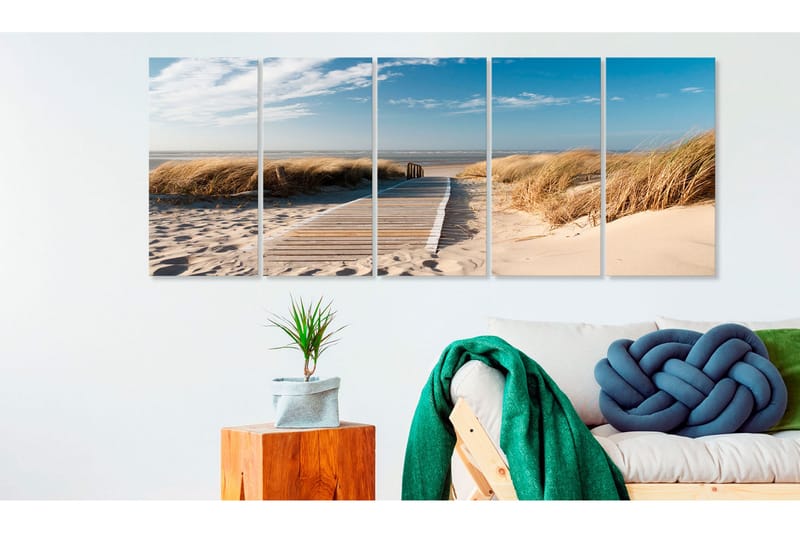 Tavla Holiday At Sea 200X80 Flerfärgad|Vit - Artgeist sp. z o. o. - Inredning & dekor - Tavlor & konst - Canvastavla