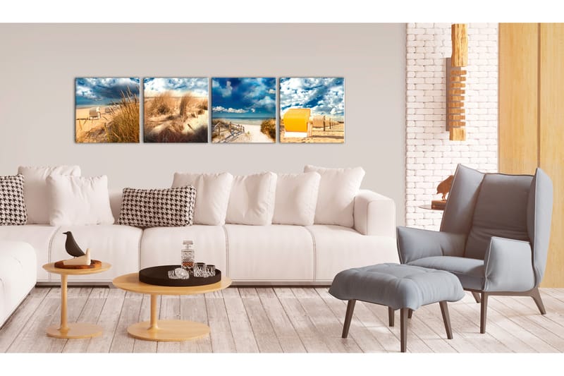 Tavla Holiday At The Seaside 40X40 Beige - Artgeist sp. z o. o. - Inredning & dekor - Tavlor & konst - Canvastavla