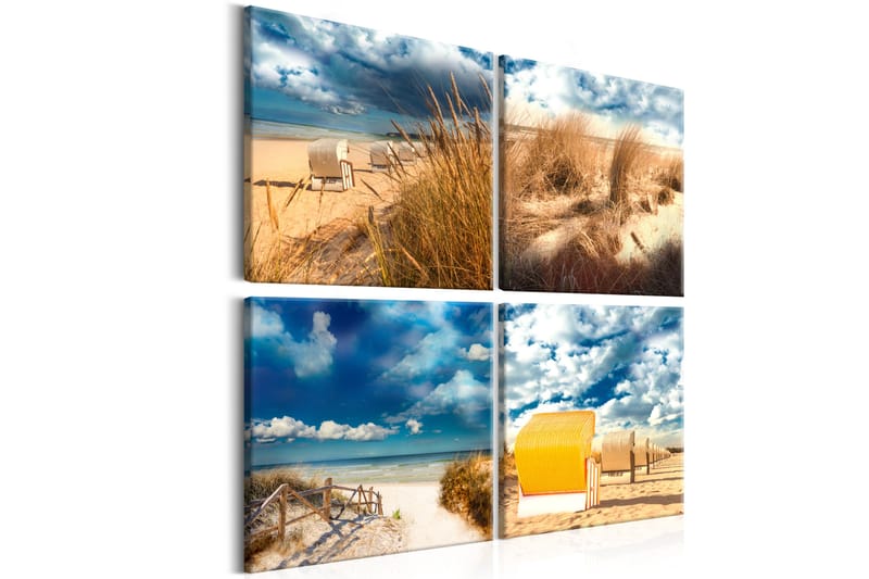 Tavla Holiday At The Seaside 80X80 Flerfärgad - Artgeist sp. z o. o. - Inredning & dekor - Tavlor & konst - Canvastavla